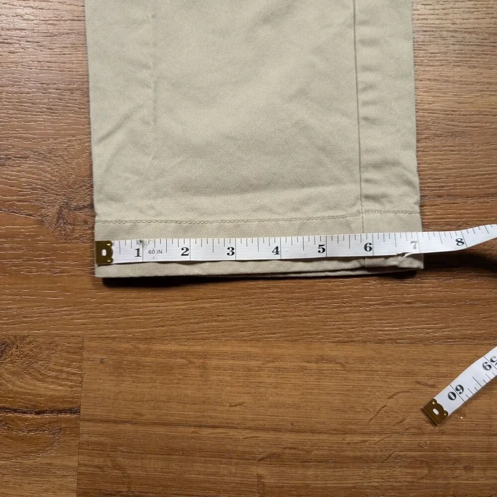 J.Crew 770 Broken In Chino Pants Mens 32x30 Beige Slim Straight Twill Casual